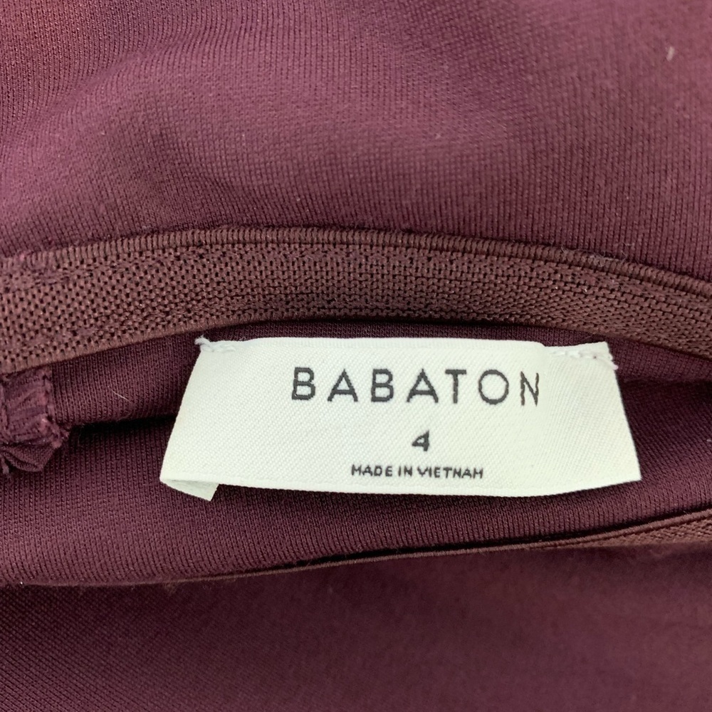 Babaton Giovanni Off The Shoulder Dress Bodycon Plum Purple Size 4 Aritzia - Picture 8 of 10